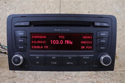 Radio Fabryczne Audi Chorus 2DIN A3 8P KOD 12264110575 Oficjalne