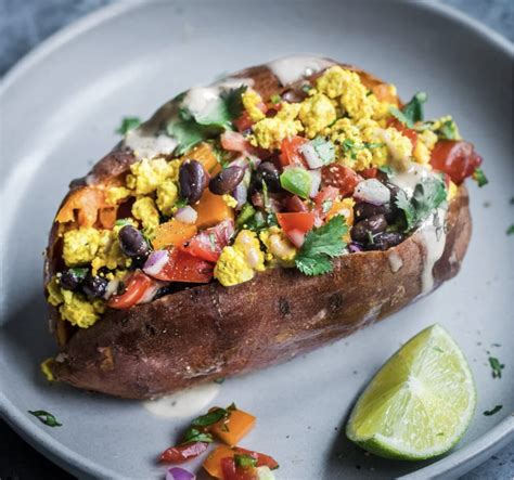 Southwestern Scramble Stuffed Sweet Potatoes Community Hubb