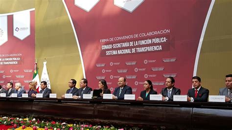 Firman Convenio Entre Conago Secretar A De La Funci N P Blica Y