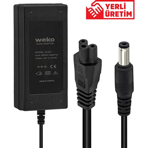 Weko 12 Volt 5 Amper 5 5 2 5 Uçlu Yerli Üretim Plastik Fiyatı