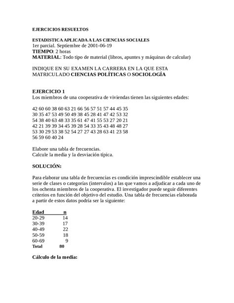 Ejercicios Resueltos De Estadistica Apuntes De Estadística Inferencial Docsity