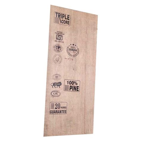 Pine Mm Triple Core Flush Door Plywood Board For Doors At Rs Sq