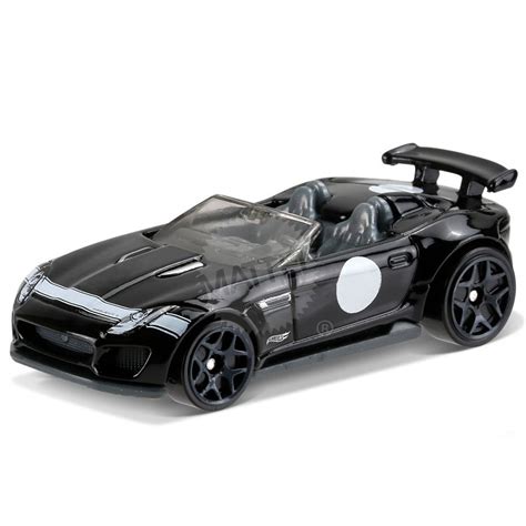 Модель автомобиля Jaguar F Type Project Чёрная HW Exotics Hot Wheels DVB