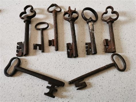 Ancient Keys Iron Cast Wrought Th Th Century Catawiki