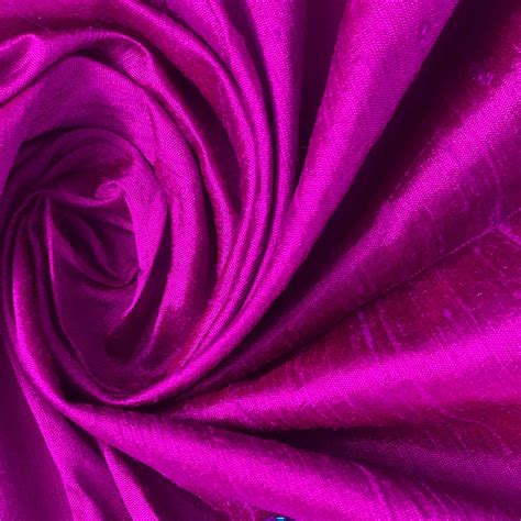 Handwoven Raw Silk Fabrics Buy Online - Dark Magenta Raw Silk Fabric – DesiCrafts