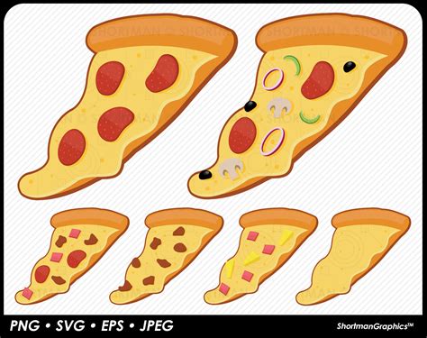 Pizza Slice Clipart Pepperoni Pizza SVG PNG - Etsy Canada