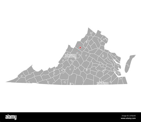 Map Of Harrisonburg In Virginia Stock Photo Alamy