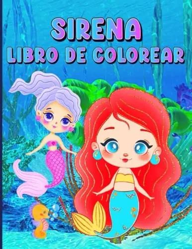 Libro Sirena Libro De Colorear Sorprendente Y Fácil Libro Cuotas