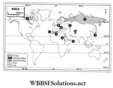 WBBSE Solutions For Class 7 Geography Map Pointing - WBBSE Solutions