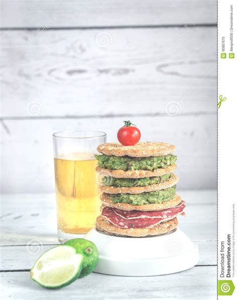 Crispbread Sandwich Stock Image CartoonDealer 73821277