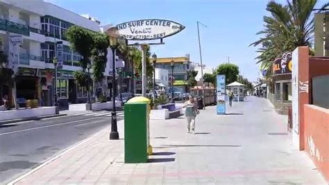 Corralejo Main Street Fuerteventura Island Youtube