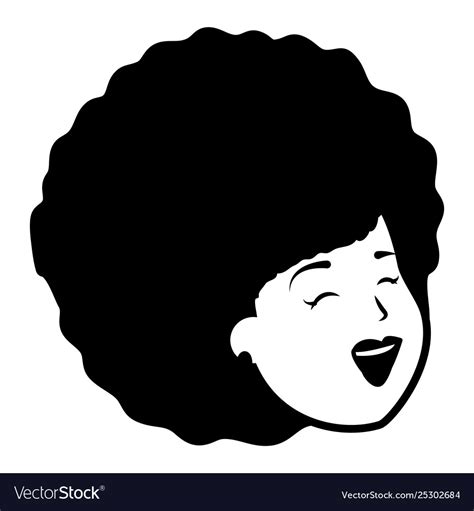 African American Woman Face Royalty Free Vector Image