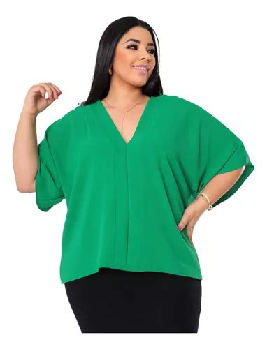 Blusa Blusinha Feminina Viscose Camisa Plus Size Social 4 Mercadolivre