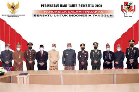 Peringati Hari Lahir Pancasila Gubernur Lampung Ikuti Upacara Virtual