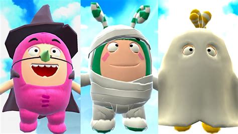 Oddbods Turbo Run Spooky Costume Oddbods Newt Bubbles Zee YouTube