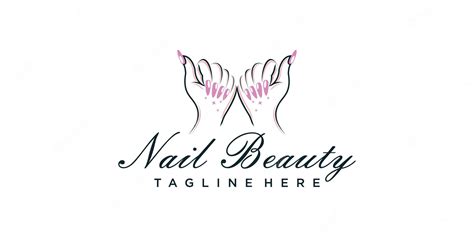 Premium Vector Logo Nail Beauty Or Nail Polish Icon Logo Design For