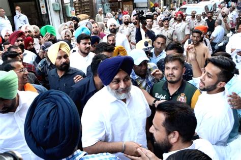 Shiromani Akali Dalsad President Sukhbir Singh Badal Along With