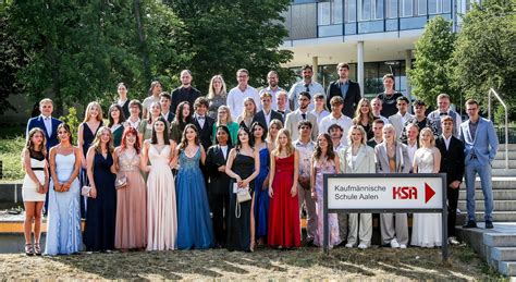 Abiturienten am Wirtschaftsgymnasium der Kaufmännischen Schule Aalen