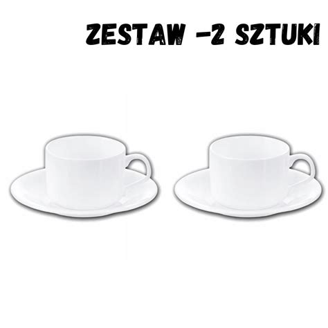 Filiżanka 160 ml i spodek do herbaty zestaw 2 szt Wilmax England