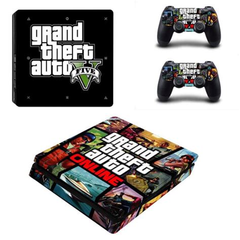 Grand Theft Auto V Gta Ps Slim Skin Sticker Decal For Playstation