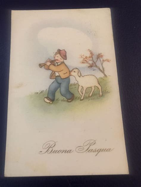 Buona Pasqua Cartolina D Epoca Eur