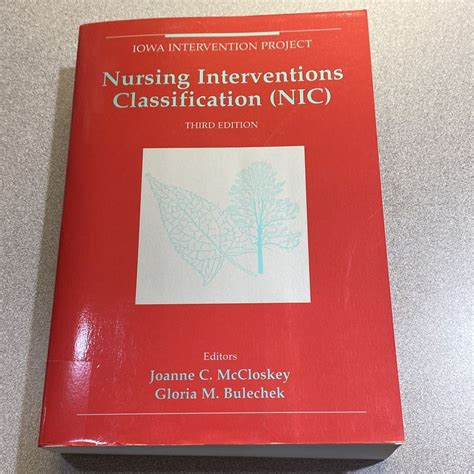 Nursing Interventions Classification Nic By Gloria M Bulechek