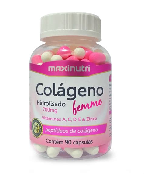 Colageno Hidrolizado Femme Maxinutri 750mg X 1 Frasco Con 90 Capsulas Compre En Línea En Su