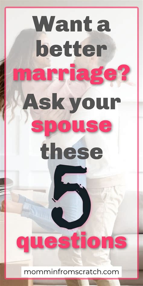 5 Questions To Ask Your Spouse To Improve Your Marriage In 2024 Improve Marriage How To