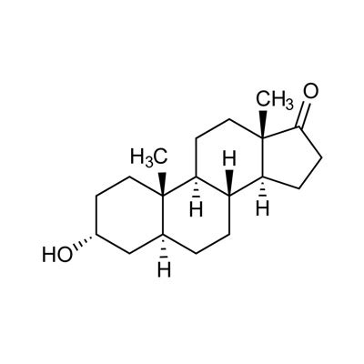 Androsterone 5α androstan 3α ol 17 one unlabeled Cambridge