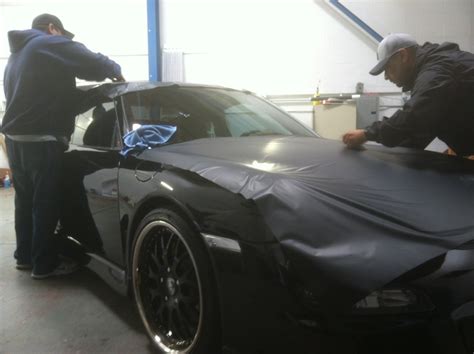 Matte Black Porsche Wrap – Custom Vehicle Wraps