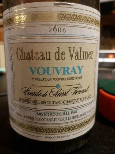 2021 Château de Valmer Comte de Saint Venant Vouvray Vivino US