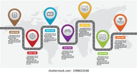 Vector Business Data Visualization Timeline Infographic Stock Vector