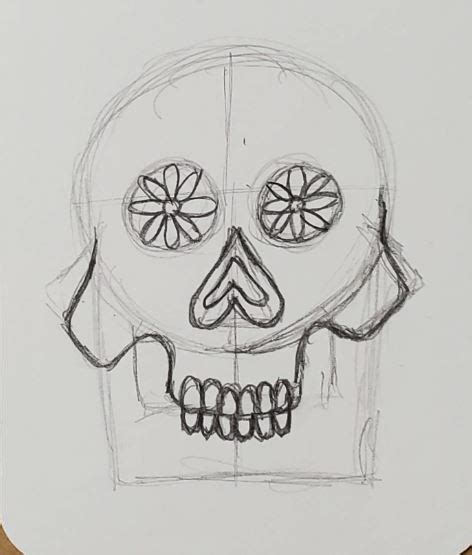 How To Draw Sugar Skulls Art By Ro