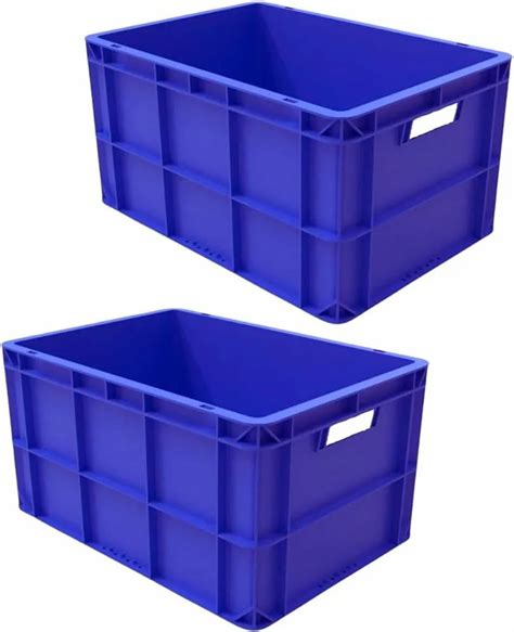 Rectangular Blue Plastic Crates For Industrial At Best Price In Faridabad