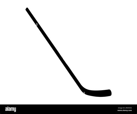 Hockey stick silhouette vector art white background Stock Vector Image & Art - Alamy