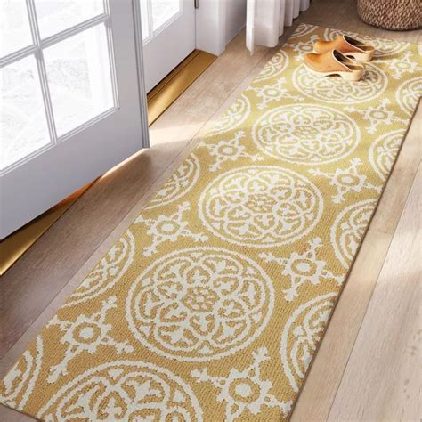 Medallion Washable Tufted And Hooked Rug Threshold