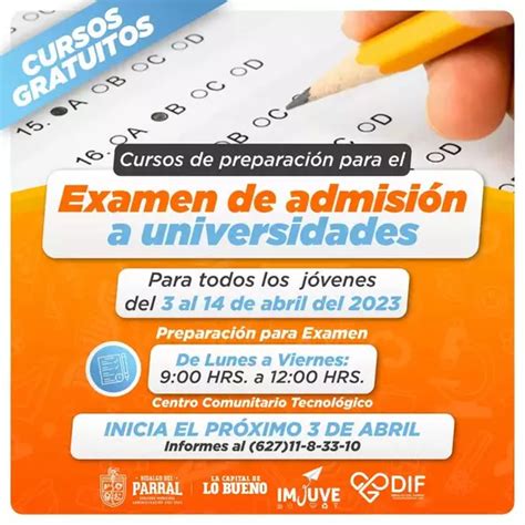 Invitan A Curso Para Examen De AdmisiÓn