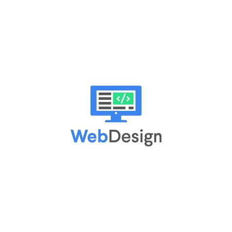 Web development design logo 18862153 Vector Art at Vecteezy