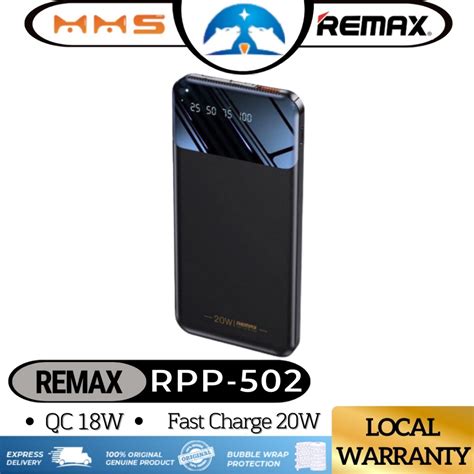 REMAX Powerbank RPP 502 20w Powerbank 10000mah Powerbank Slim Powerbank