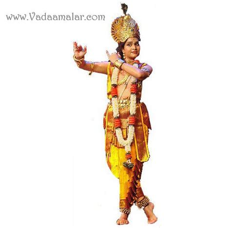 Lord Krishna Costume Dance Drama Dress Bharatanatyam costumes