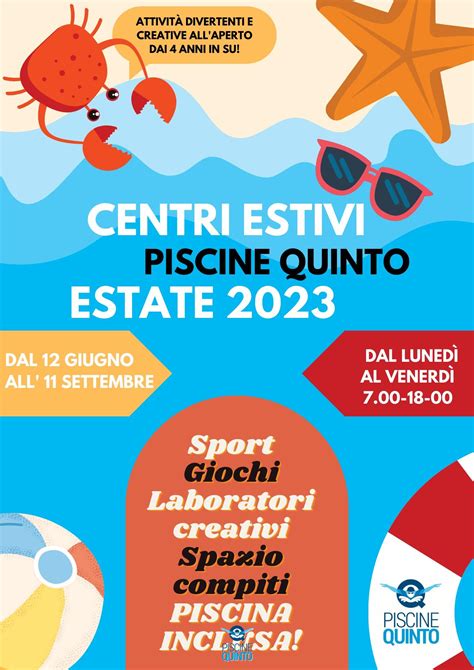 CENTRI ESTIVI 2023 Piscine Quinto