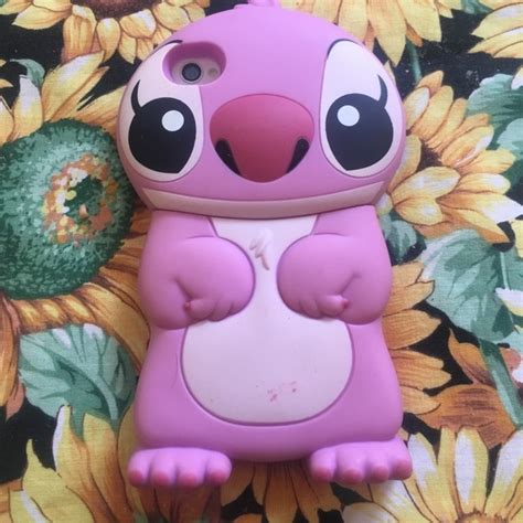 Disney Accessories Cute 3d Pink Stitch Phone Case Iphone 4s Poshmark