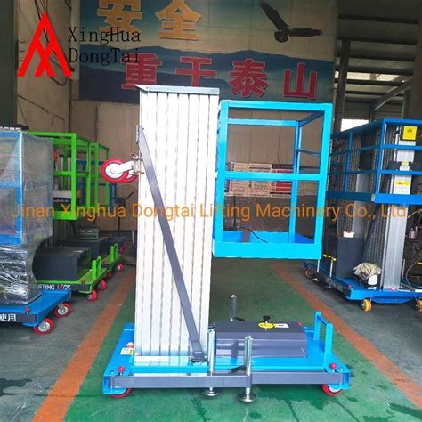 Vertical Material Lift Moveable Platform Hydraulic Man Lift Ladder