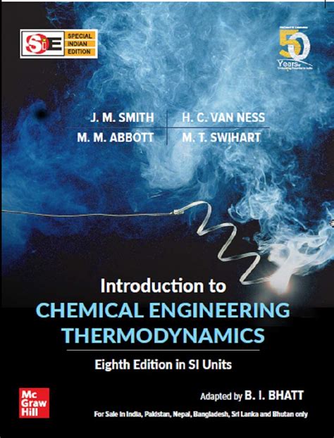 Introduction To Chemical Engineering Thermodynamics SIE 8th Edition