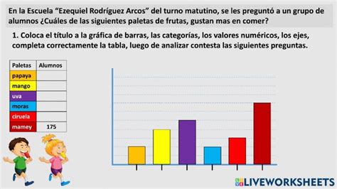 Gráfica De Barras Ejercicio Worksheet Ejercicios Con Barra Ejercicios Numéricos