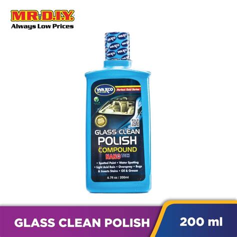 WAXCO Auto Care Glass Clean Polish Compound Nano Tech 200ml | MR.DIY