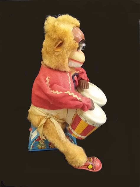 Alps Bongo Playing Monkey - Antique Toys Library