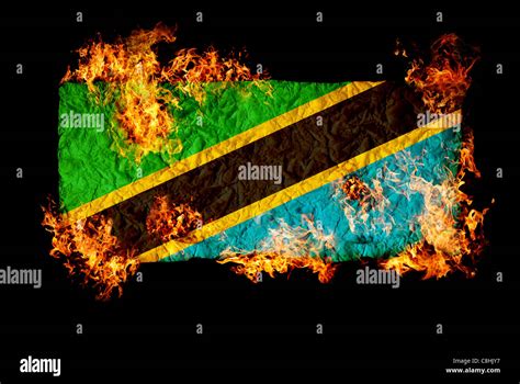 National symbols and flag of Tanzania Stock Photo - Alamy