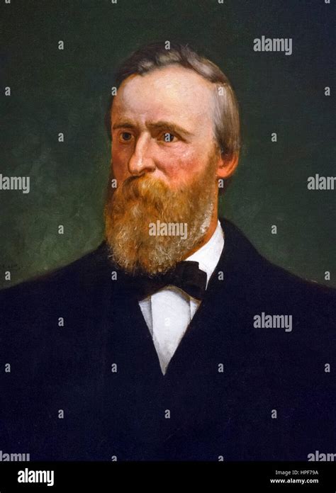 Rutherford B Hayes Portrait Of The 19th Us President Rutherford B