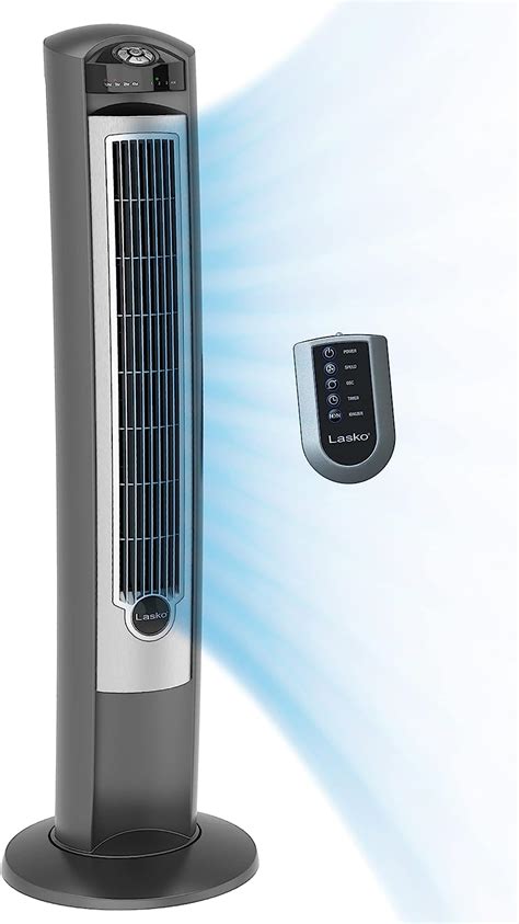 Lasko Ventilador eléctrico portátil de torre oscilante de 42 pulgadas